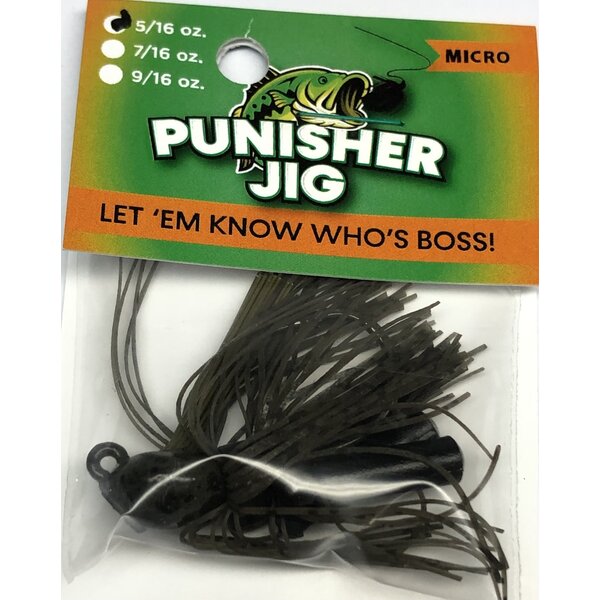 Punisher Jigs Micro Dark Green Pumpkin