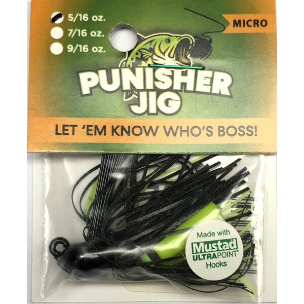 Punisher Jig Micro Black Chartreuse
