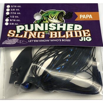 Punisher Jigs Sling Blade Papa Black Blue