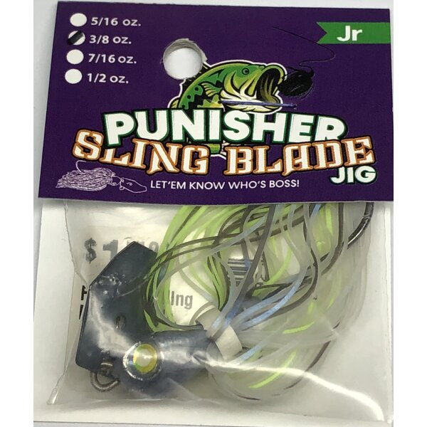 Punisher Jigs Sling Blade Jr Chartreuse Shad