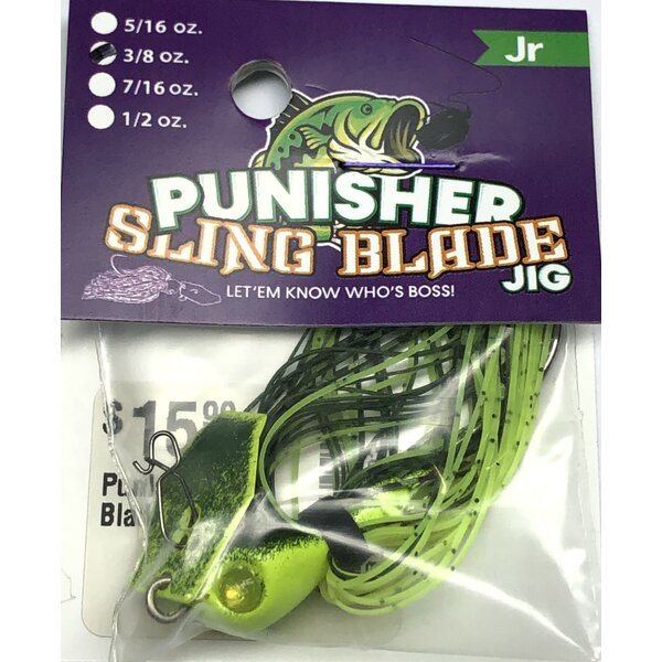 Punisher Jigs Sling Blade Jr Chartreuse Black