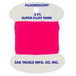 Zak Tackle Super Fluff Yarn 5ft Deep Pink