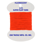 Zak Tackle Super Fluff Yarn 5ft Hot Orange