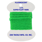 Zak Tackle Super Fluff Yarn 5ft Lime