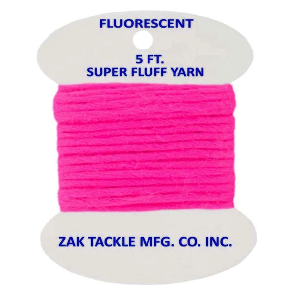 Zak Tackle Super Fluff Yarn 5ft Hot Pink