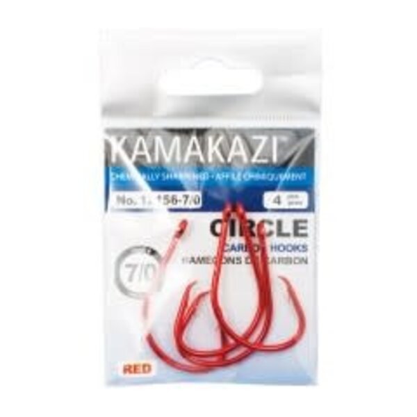 Kamakazi Circle #1/0 Red 6-pk