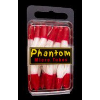 Phantom Redwing Micro Tubes. Red/White