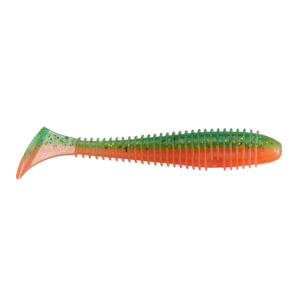 Keitech Swing Impact Fat 3.8" Fire Tiger 6-pk