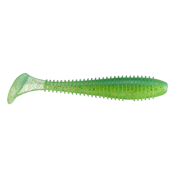 Keitech Swing Impact Fat 3.8" Lime/Chartreuse 6-pk