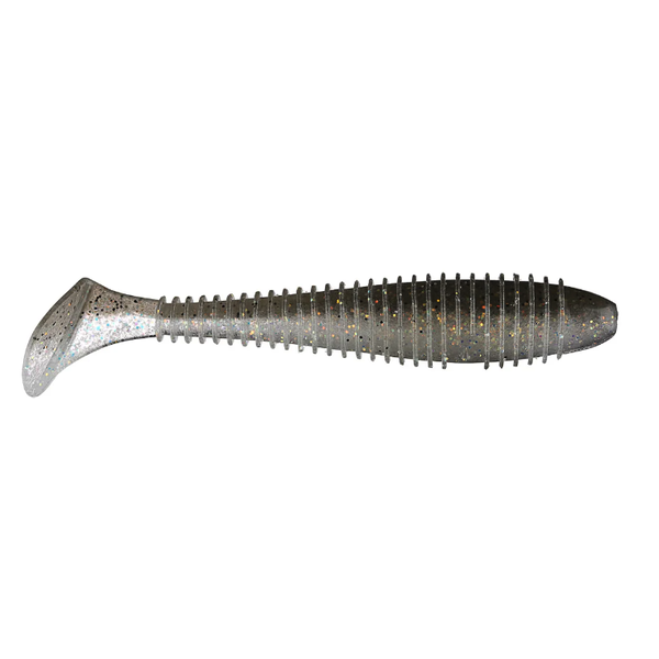 Keitech Swing Impact Fat 3.8" Crystal Shad 6-pk