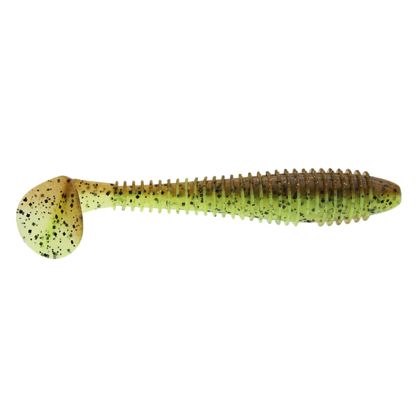 Keitech Swing Impact Fat 3.3" Green Pumpkin Chartreuse 7-pk