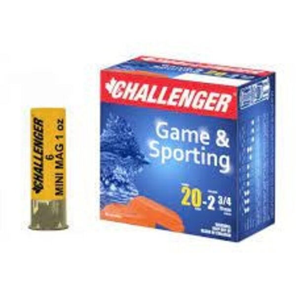 Challenger Challenger Ammo Hi-Brass 20ga 2 3/4, #6 1oz Lead