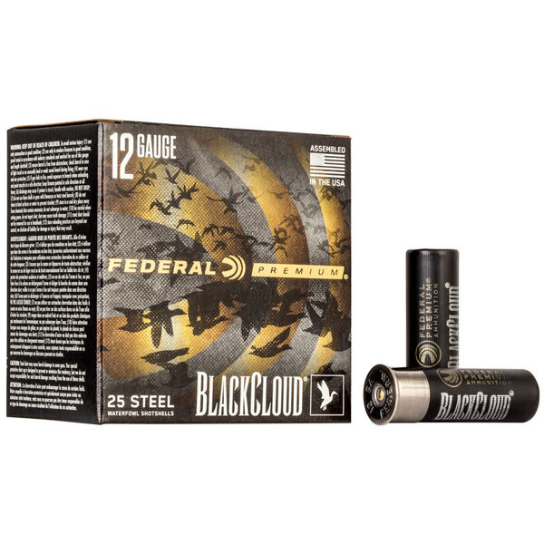 Federal Black Cloud FS Steel 12 Gauge Ammunition 3" #4 25 Rounds