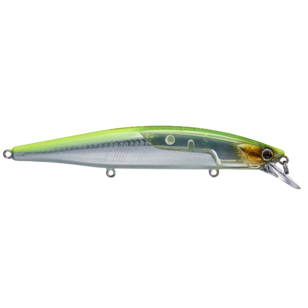 Shimano World Minnow Flash Boost Chartreuse Silver 115SP 5/8oz