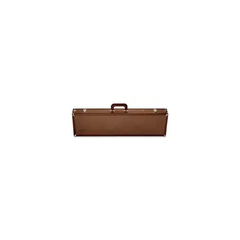 Browning 142840 Traditional Over/Under Shotgun Case made of Wood with Vinyl Covering & Trim Brown Finish Brass Accents Fleece Lining & Latches 31.75″ x 9.37″ x 4″ Exterior Dimensions