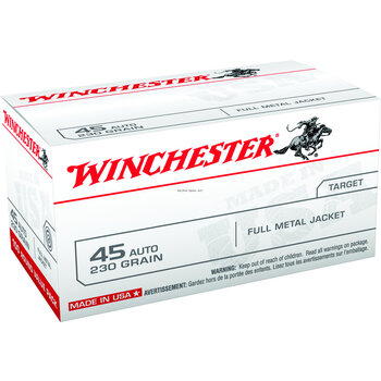 Winchester USA 45 ACP 230 Gr FMJ 100 rnd Bulk Pack