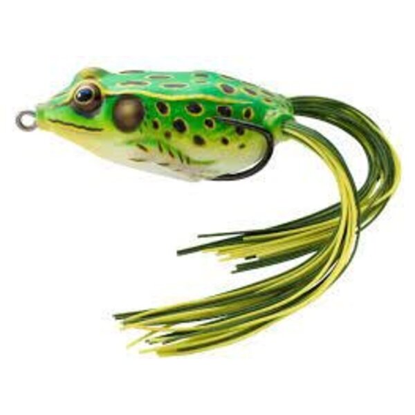 Live Target Hollow Body Frog. 2-5/8" Fluorescent Green/Yellow 3/4oz
