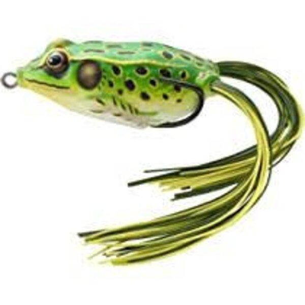 Live Target Frog. 1-3/4" Green/Yellow 1/4oz