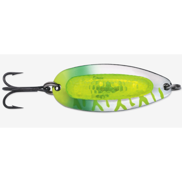 Blue Fox Rattlin' Pixee Spoon 7/8oz Fluorescent Chartreuse UV