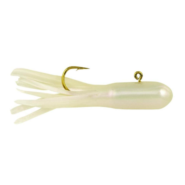 PowerBait Pre-Rigged Atomic Tubes. 1/16oz Pearl 5-pk