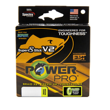 PowerPro Super8Slick V2 20lb Moonshine 150yd Spool