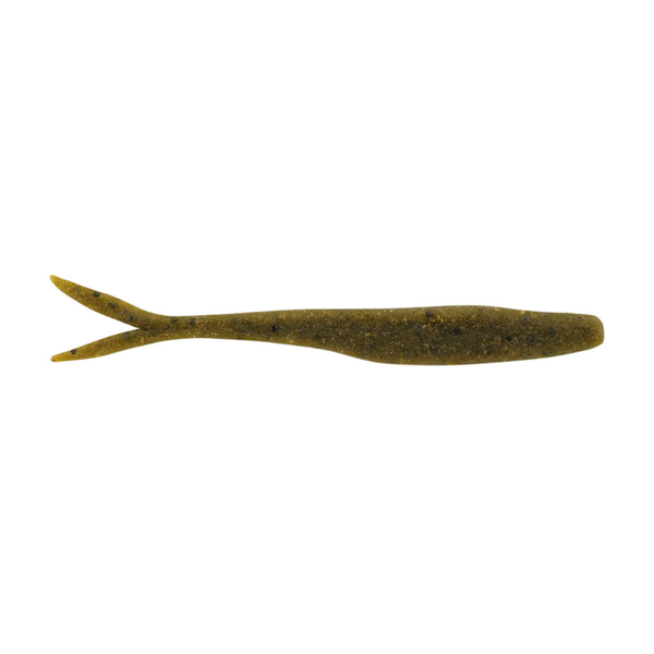 PowerBait MaxScent 4" Flatnose Minnow Green Pumpkin 10-pk