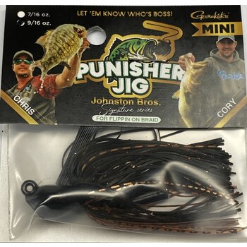 Punisher Jigs Johnson Bros Braid Mini Black Brown Copper