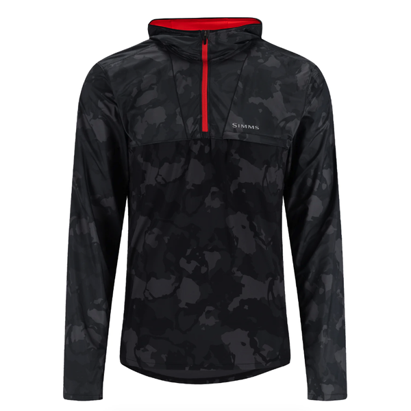 Simms SolarFlex Wind Hoody. Regiment Camo Carbon