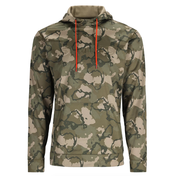 Simms Challenger Fishing Hoody. Regiment Camo Olive Drab