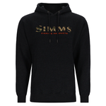 Simms Logo Hoody. Charcoal Heather