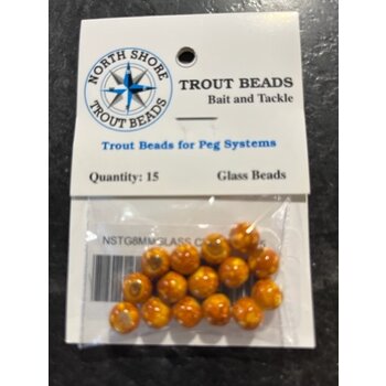 North Shore Tackle Glass Beads 8mm Glass Cheese