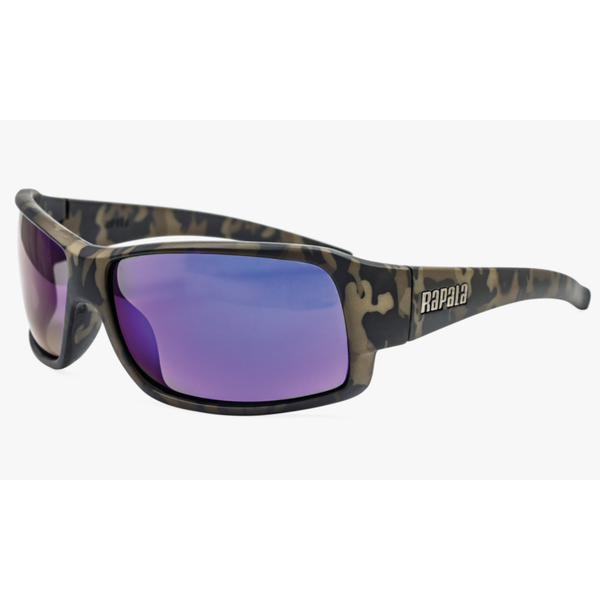 Rapala Prowler Polarized Fishing Glasses. Camo Gray Blue Mirror - Gagnon  Sporting Goods