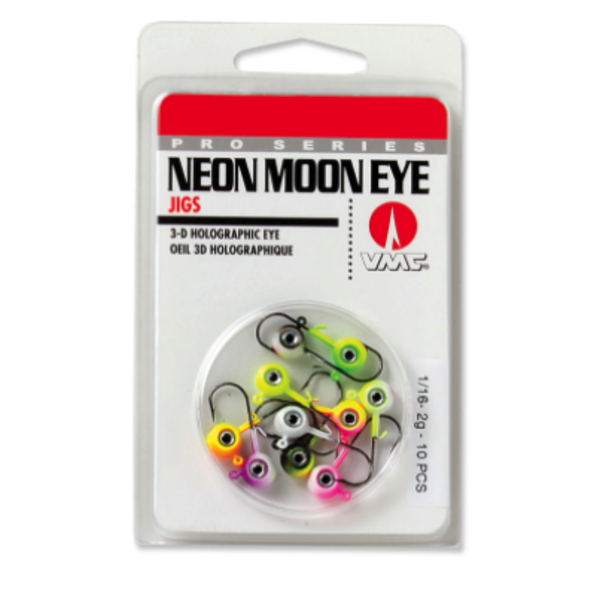 VMC Neon Moon Eye Jig Kit 1/16oz Assorted 10-pk