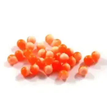 Cleardrift Tackle Soft Bead 6mm Hot Orange/Fuzzy Peach 24-pk