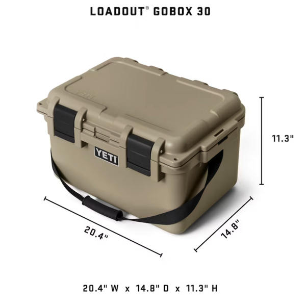 Yeti Loadout GoBox 30 Gear Case. Charcoal