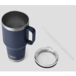 Yeti Rambler 1L Straw Mug w/Straw Lid. Navy