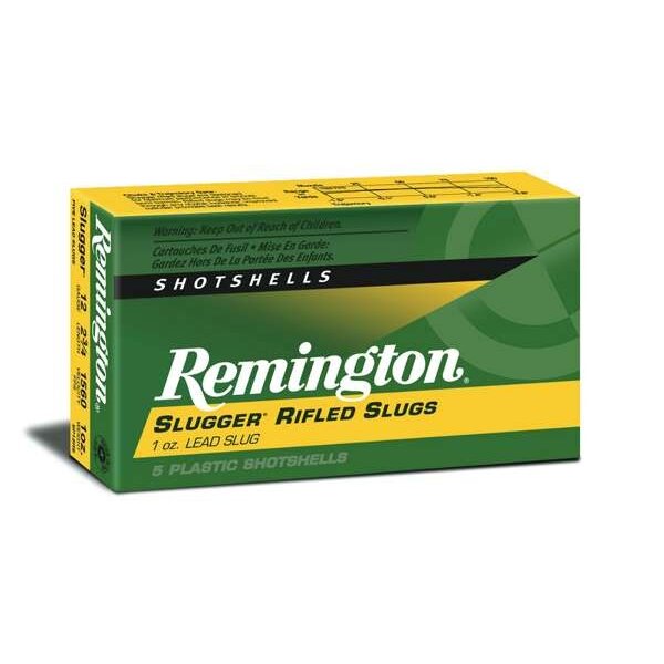 Remington Remington Slugger Magnum Rifled Slug Ammo 12ga 3" 1oz 1760fps 5 Rounds