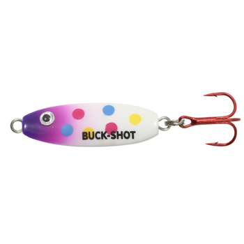 Northland Buck-Shot Rattle Spoon Super-Glo Purple Wonder 1/16oz