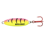 Northland Buck-Shot Rattle Spoon. 3/8oz Bubblegum Tiger
