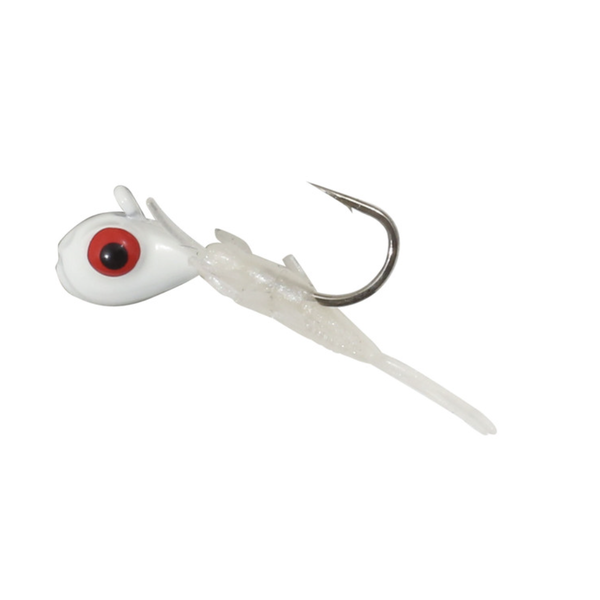 Northland Rigged Tungsten Mayfly 1/16oz Glow White