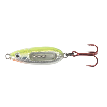 Northland Glass Buck-Shot Spoon 1/8oz Silver Fluorescent Chartreuse