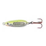 Northland Glass Buck-Shot Spoon 3/32oz Silver Fluorescent Chartreuse