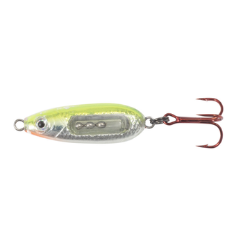 Northland Glass Buck-Shot Spoon 3/32oz Silver Fluorescent Chartreuse