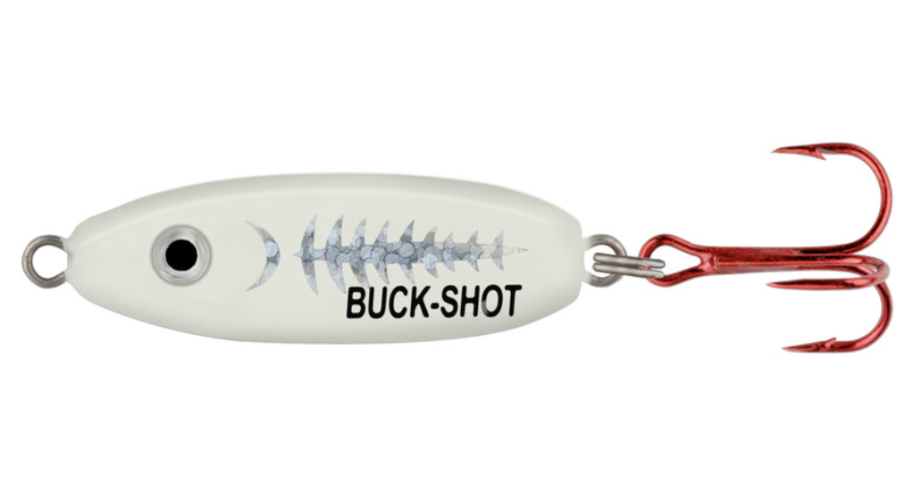 Northland Buck-Shot Rattle Spoon Super Glo Exo White 1/16oz - Gagnon  Sporting Goods
