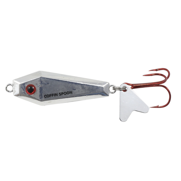 Northland Buck-Shot Coffin Spoon. 3/16oz Silver Shiner