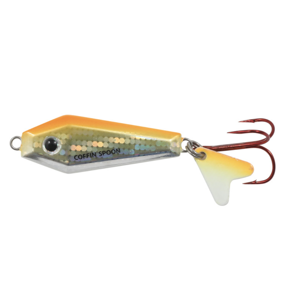 Northland Buck-Shot Coffin Spoon. 1/8oz Glow Chub