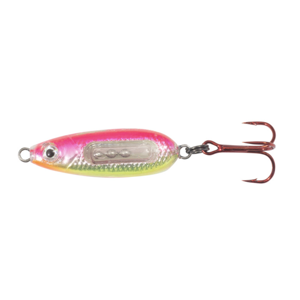 Northland Glass Buck-Shot Spoon 1/4oz Pink Silver