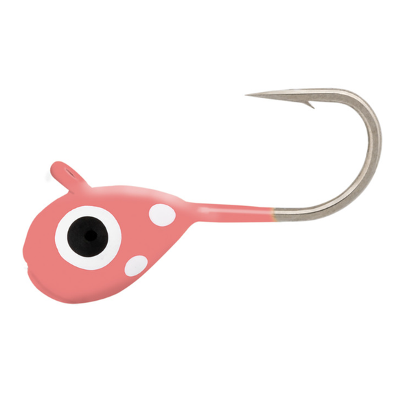 Northland Tungsten Mud Bug 1/16oz Super Glo Polka Dot 2-pk