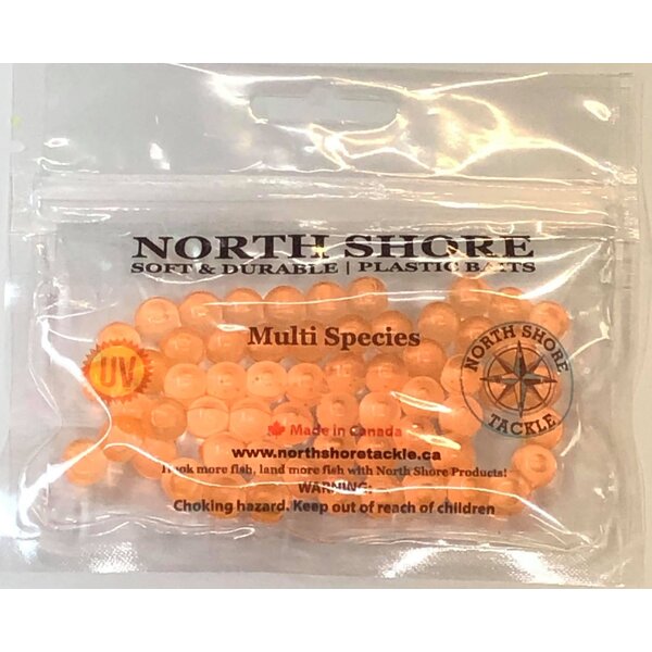 North Shore Tackle Soft Bead 10mm Peach