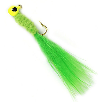 Johnson Beetle Bou Chartreuse 1/16oz Jigs. 10-pk